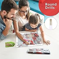 Vista 6 de Yikenjoy Kits de arte de diamantes cardenales para adultos, kit de pintura de diamante 5D para principiantes, taladro completo, pájaro rojo, nieve