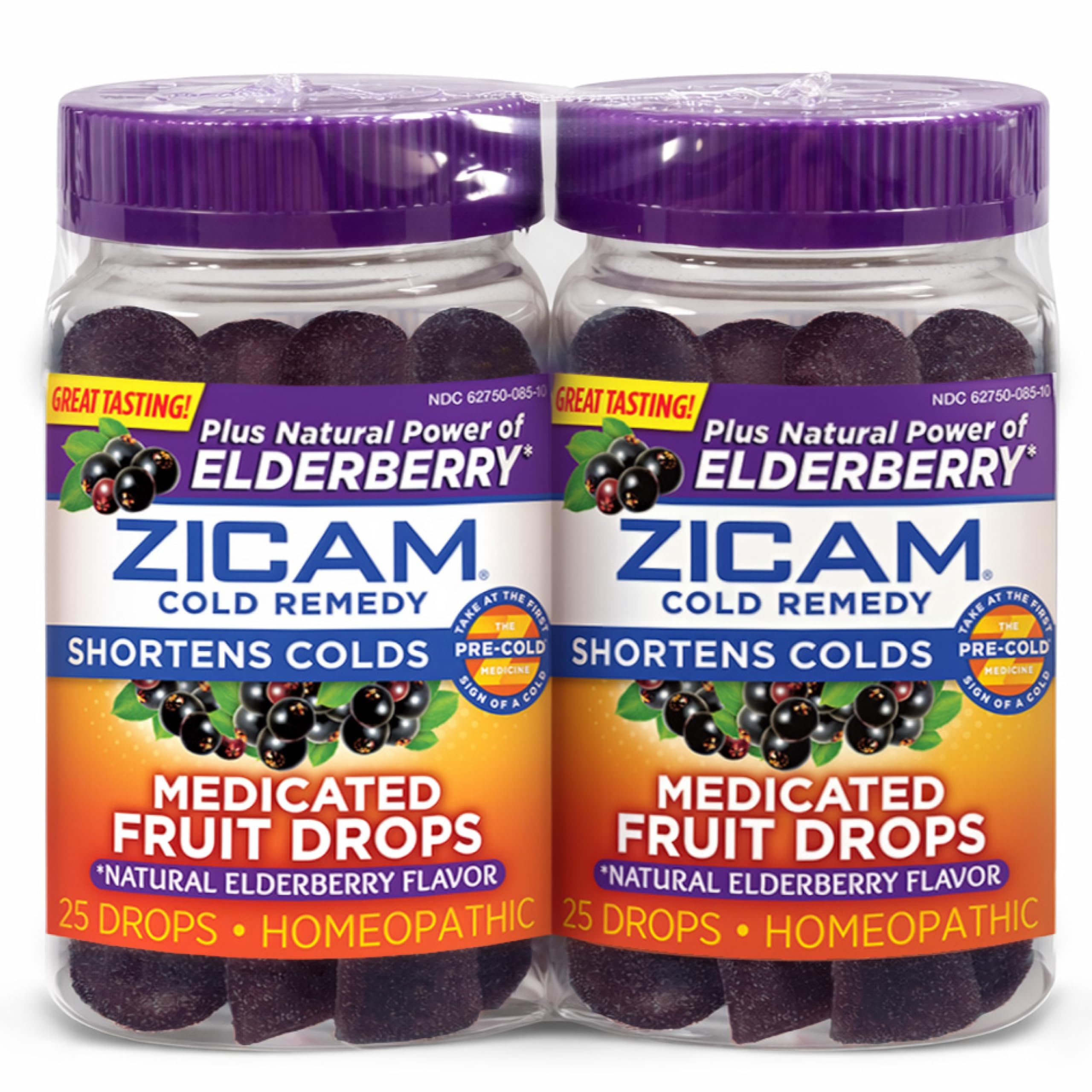 Amazon.com: Zicam Cold Remedy Medicated Fruit Drops, Elderberry