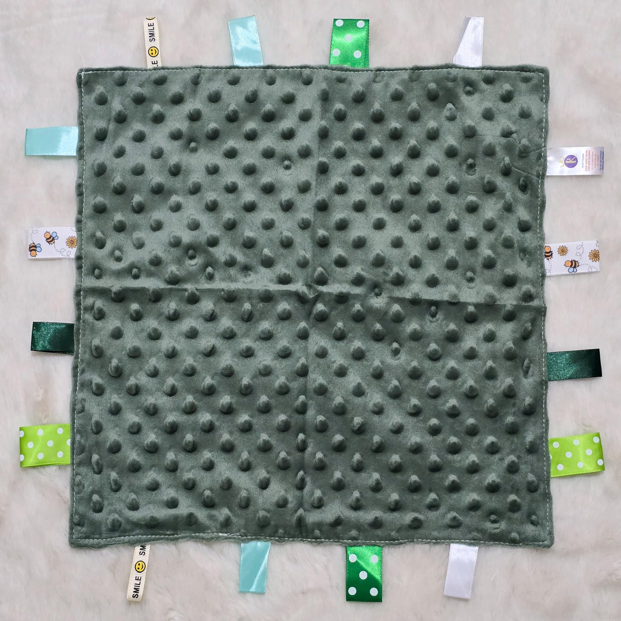 Royal Icon Baby Comforters tag blanket, Ultra Soft and Unique Design Taggies for Babies - Image 2