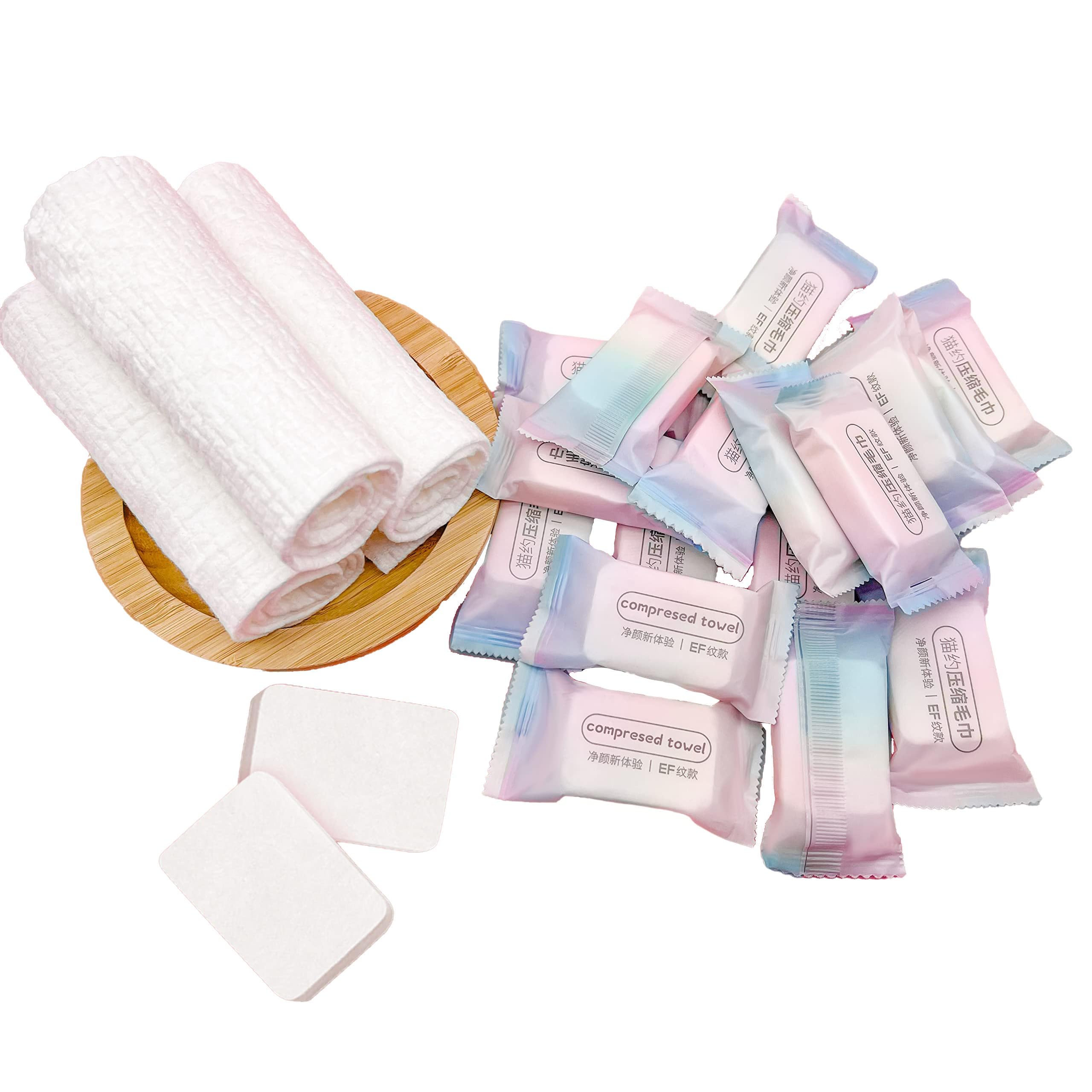 Compressed Towel Tablets, 22 PCS Large Disposable Face Towel Washcloths, Camping Towel Portable, Soft Reusable Paper Towel for Travel Kitchen Hiking Outdoor Sport Beauty Salon (16 X 10 In)