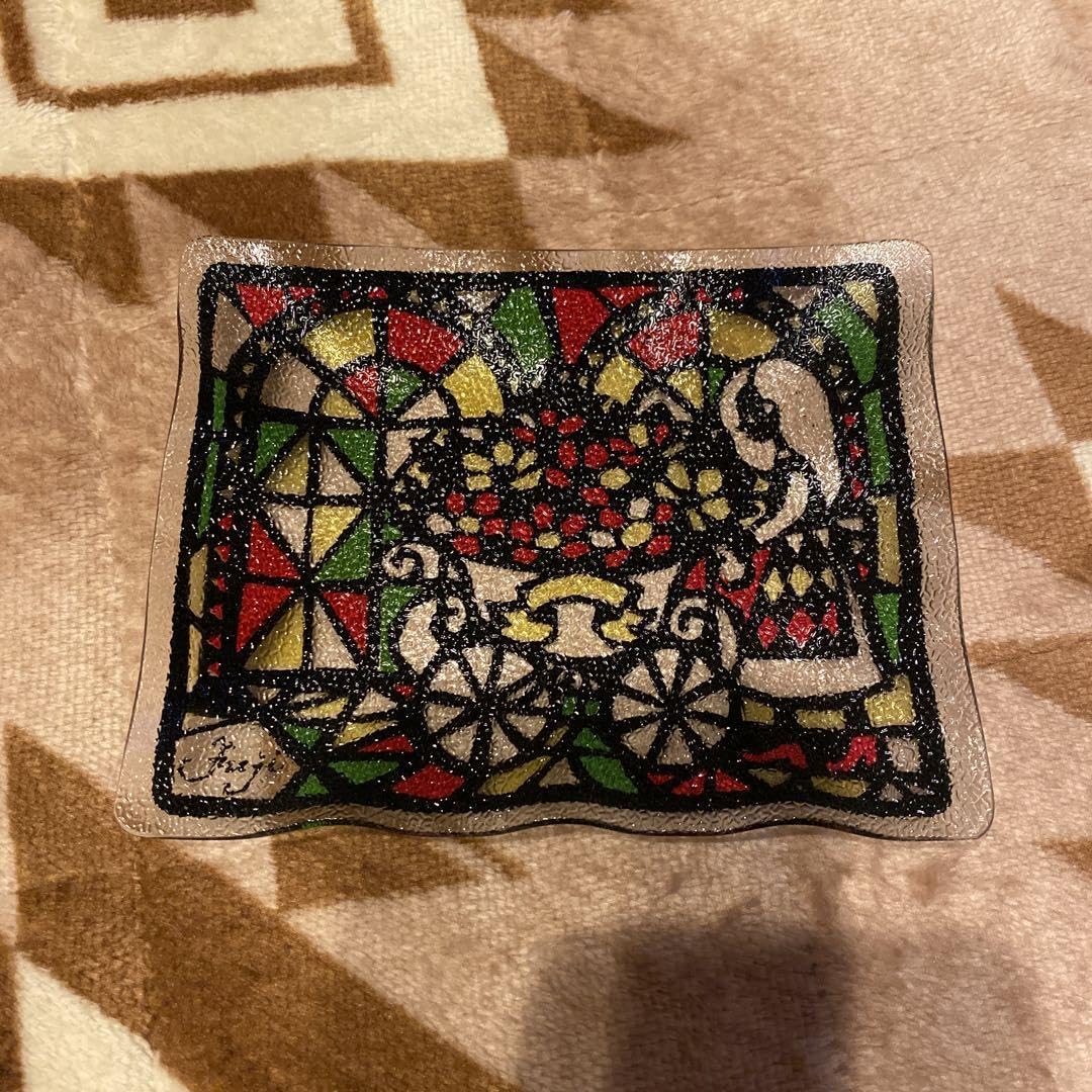 Amazon.co.jp: 藤城清治 皿 ボウル ステンドグラス 小皿 : おもちゃ