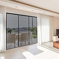 Vista 8 de Puerta de Malla Magnética de Fibra de Vidrio, Pantalla de Puerta con Imanes Autosellantes, Cierre de Red de Malla Reforzada de Servicio Pesado