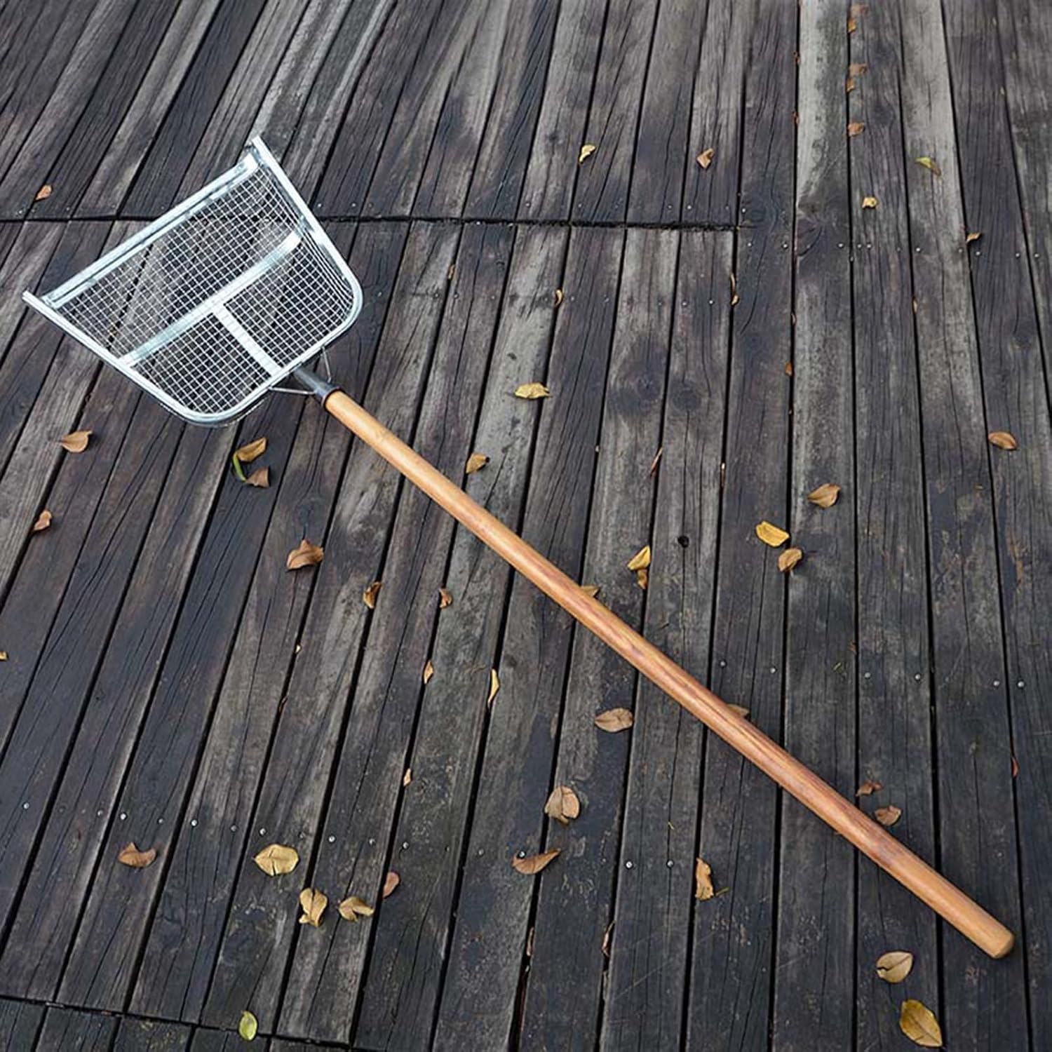 Pala setaccio da giardino ergonomica in acciaio inossidabile, portatile da giardino con manico facile da impugnare, setacciatura del terreno senza sforzo per giardinaggio terreno sabbia rocce sporco