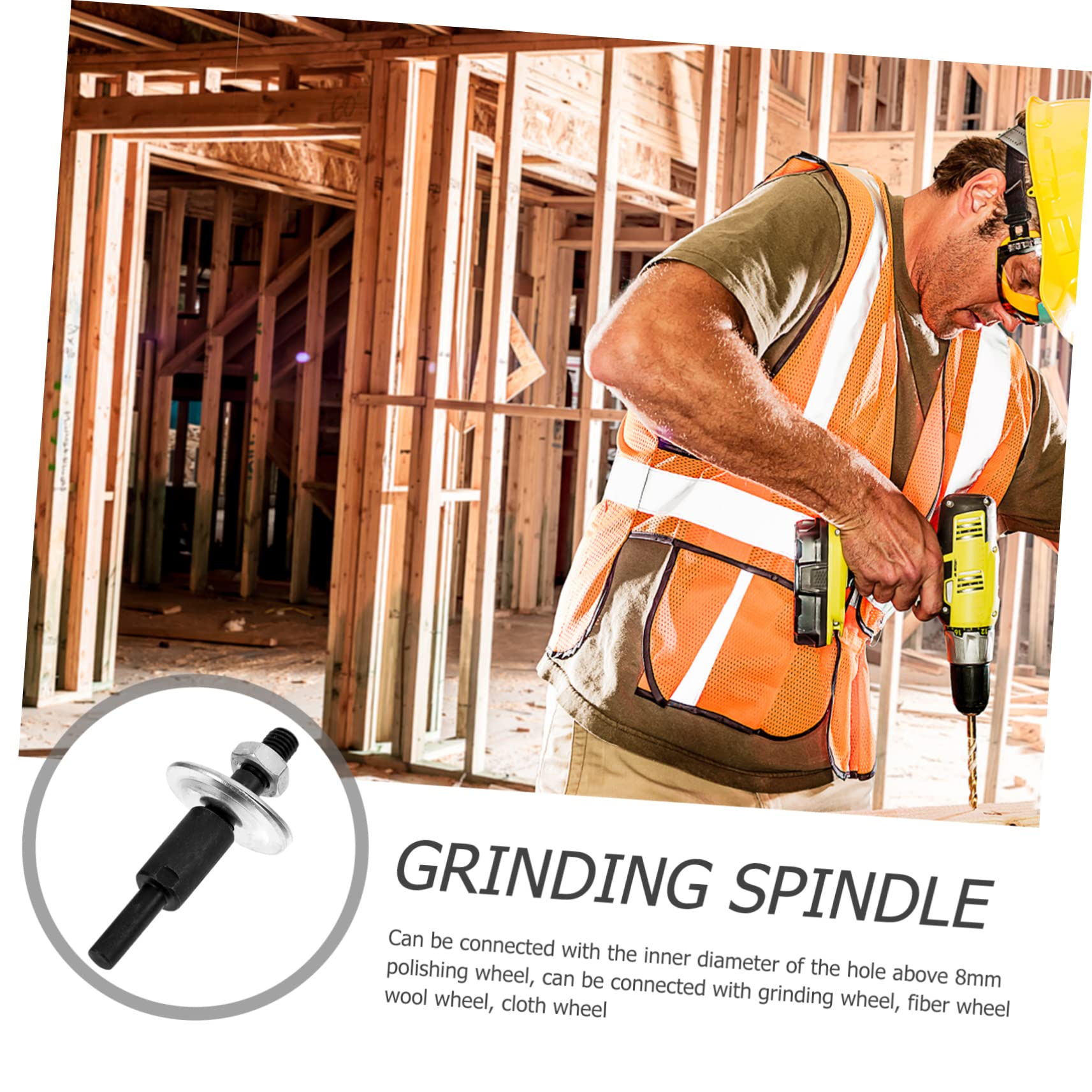 VILLCASE Drill Arbor Adapter Grinding Wheel for Drill Metal Connecting Rod Mandrel Durable