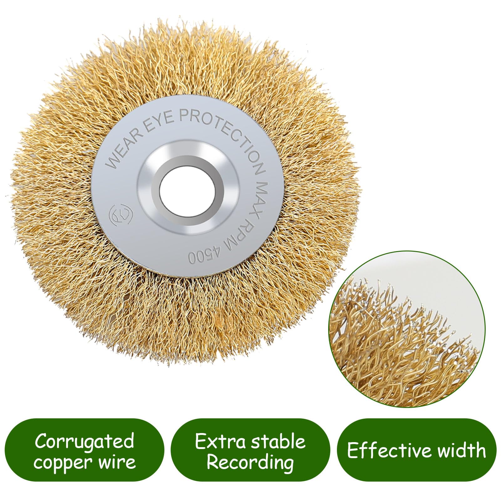 Zestaw szczotek do fug, 4 sztuki szczotek drucianych do Gloria Multibrush i Weedbrush o szerokości 10 mm, szczotka do chwastów w fugach