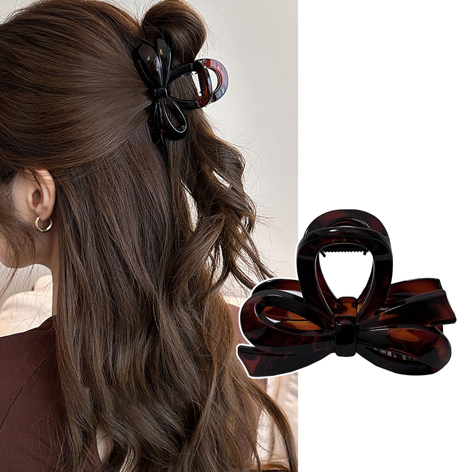 Amazon.co.jp: Natunofu ヘアクリップ 小さめ クリップ 髪留め リボン