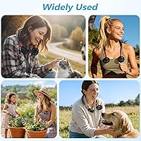 Vista 5 de Ventilador de cuello recargable portátil: ventiladores personales para tu cuello Ventilador de enfriamiento portátil Aire acondicionado de cuello