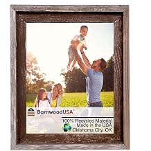 BARNWOODUSA Farmhouse Style Rustic Picture Frame, 12x18, Espresso/Gray