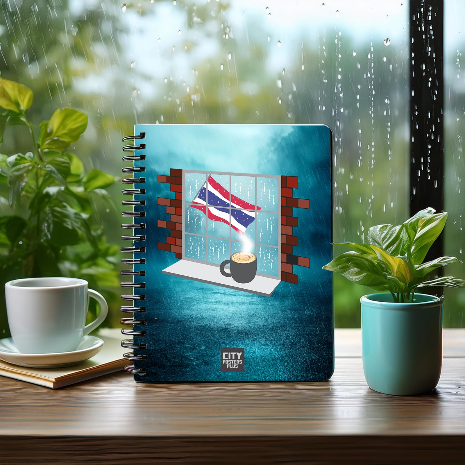 Carnet Coffee Rain de Thaïlande A5 pour ne plus jamais manquer de pages de notes - 4