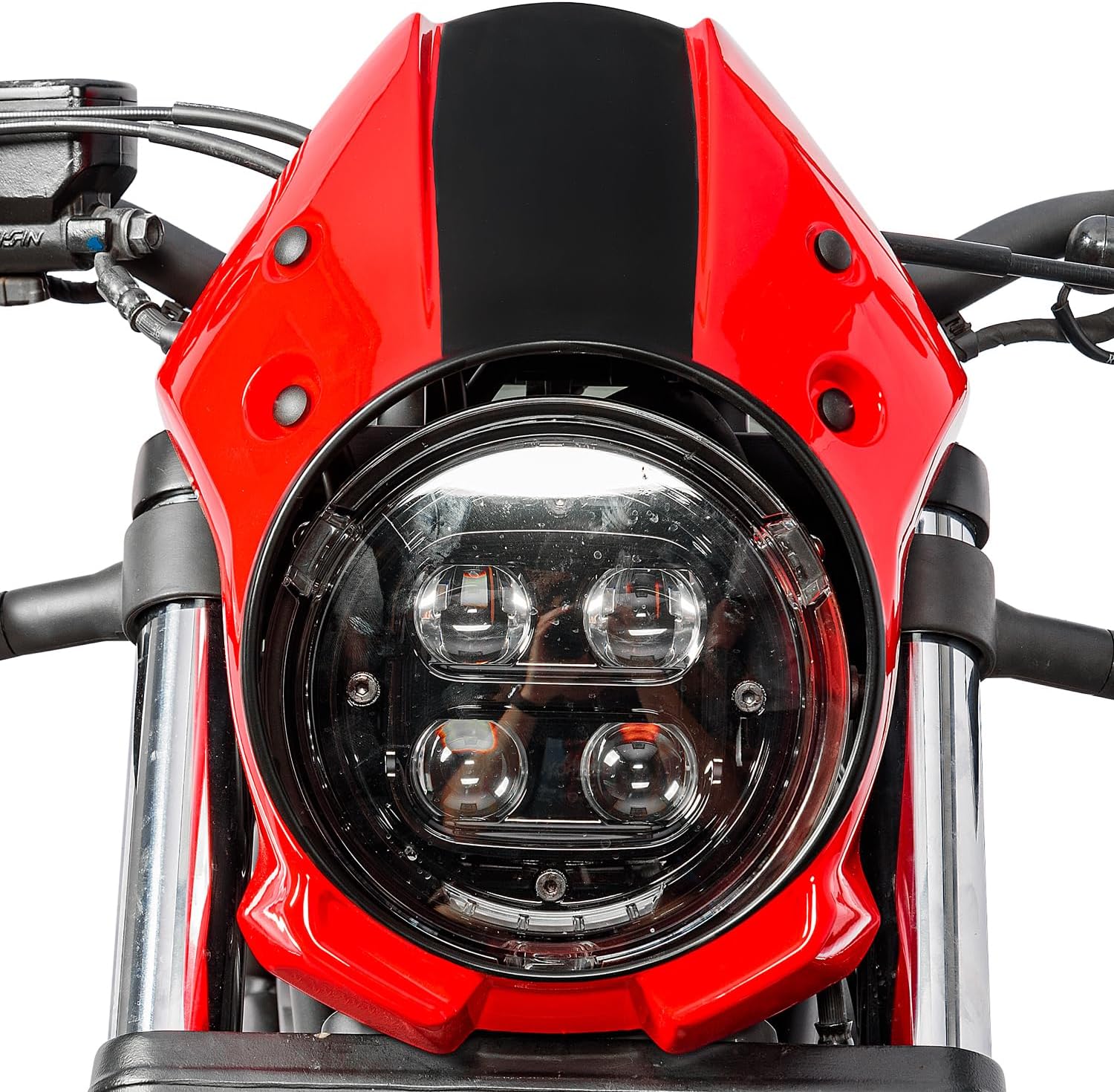 Motorcycle Headlight Fairing Cowl Windshield Fit for Rebel 500 300 CMX500 CMX300 2017-2026 Windscreen Red