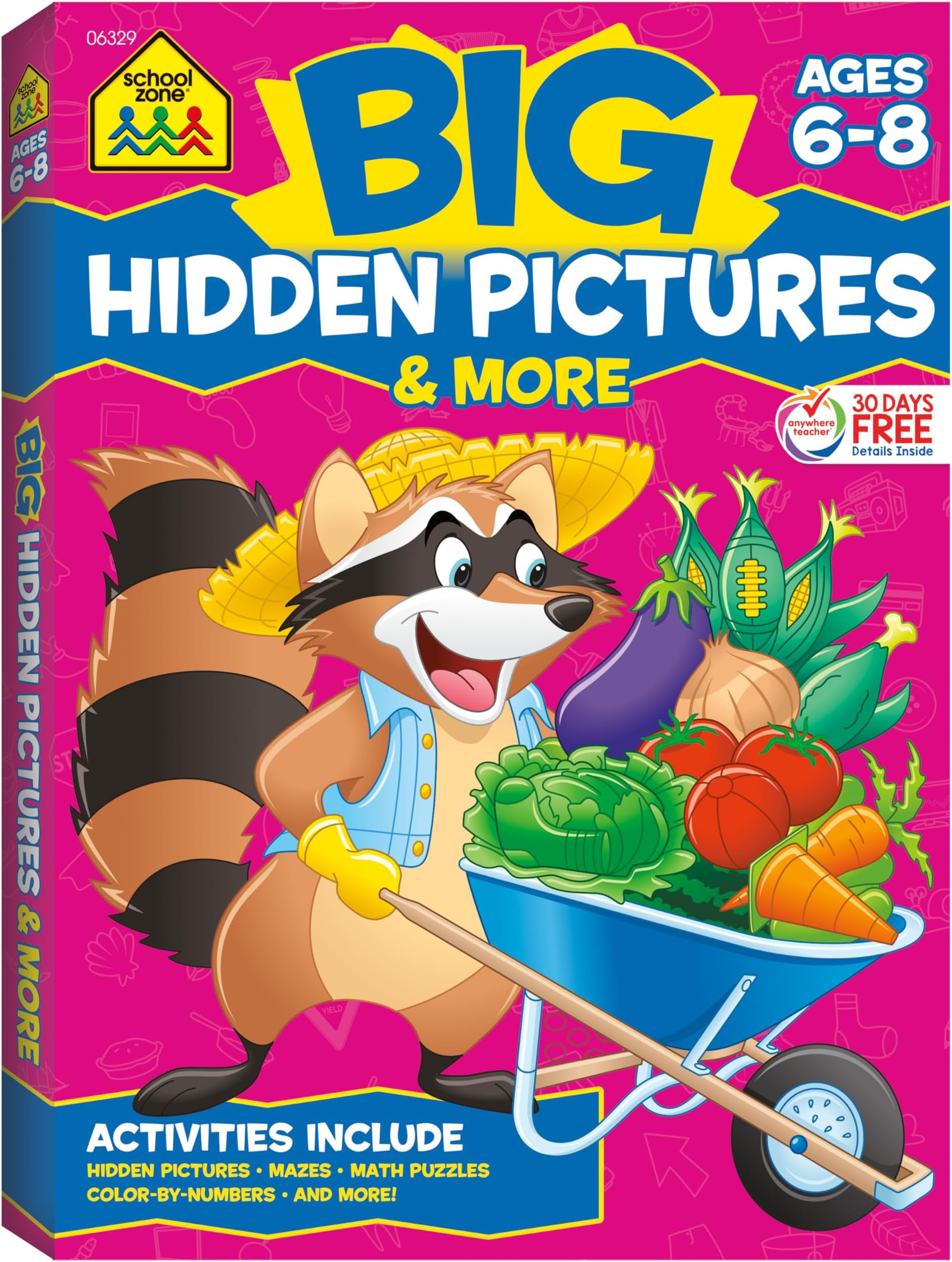 School Zone Big Hidden Pictures & More Workbook Paperback – 17 Aug. 2009