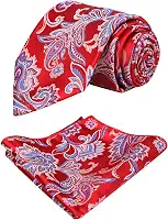 Conjunto de gravata floral casual com gravata Paisley
