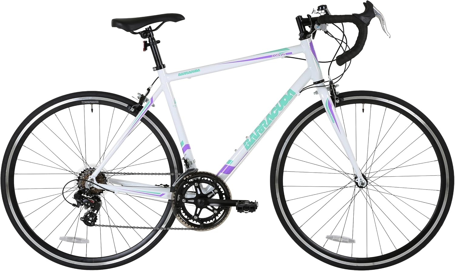 Barracuda Corvus Ladies Road Racing Bike White Alloy Frame 14 Speed