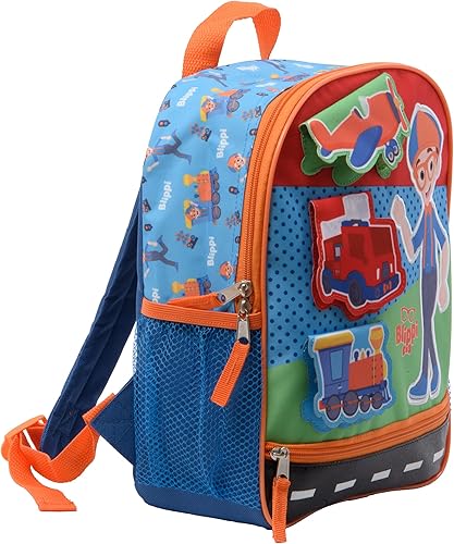 Miniatura 2 de Blippi Vehicle Fun - Mini mochila interactiva para niños niños y niñas mochila escolar preescolar con respaldo acolchado y correas ajustables