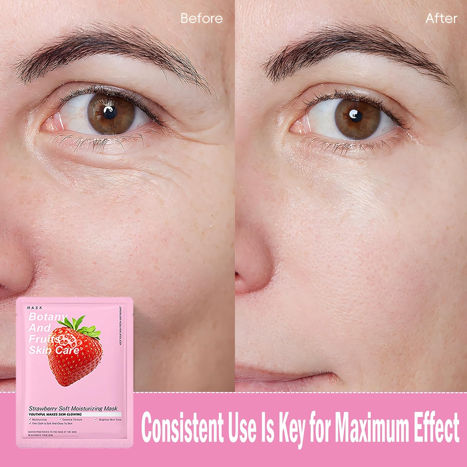 40 Pack Collagen Face Masks Skincare Bulk for All Skin Types,Hydrating Spa Sheet Mask for Sensitive Skin, Facial Mask Sets For Women Skin Care,Hydrating Face Mask Gifts Set for Teen Girls - Image 8