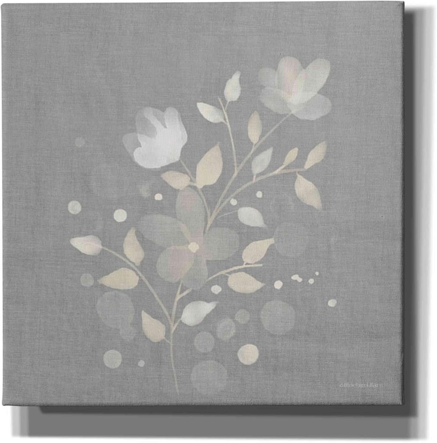 Epic Graffiti 'Flower Bunch on Linen I' by Bluebird Barn, Canvas Wall Art, 18"x18"