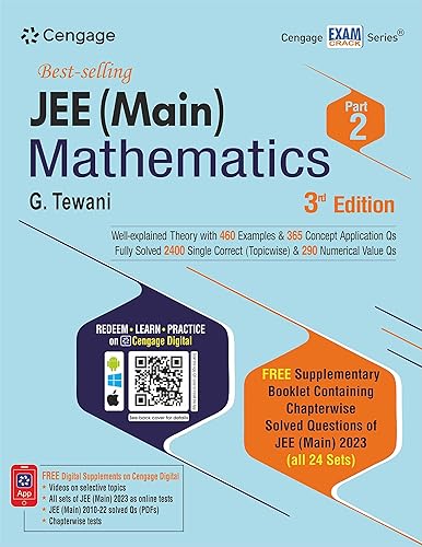 JEE (Main) Mathematics: Part 2 with Free Online Assessments and Digital Content 2023