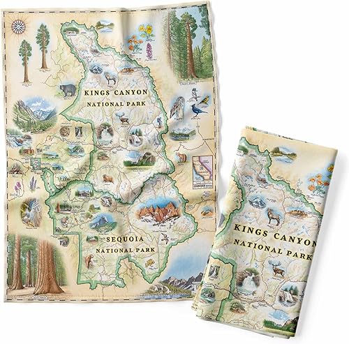 Miniatura 10 de Xplorer Maps California Central Coast State Parks Map - Toalla decorativa de harina para cocina, 100% algodón, 18 x 24 pulgadas