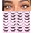 Kiromiro Lashes Wispy False Eyelashes Natural Look Faux Mink Lashes 14mm Cat Eye Pestaas Postizas Naturales Fake Lashes Strip Eyelashes Pack, 14 Pairs