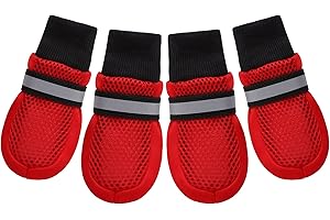 Breathable Mesh Dog Boots - Hot Pavement Protection