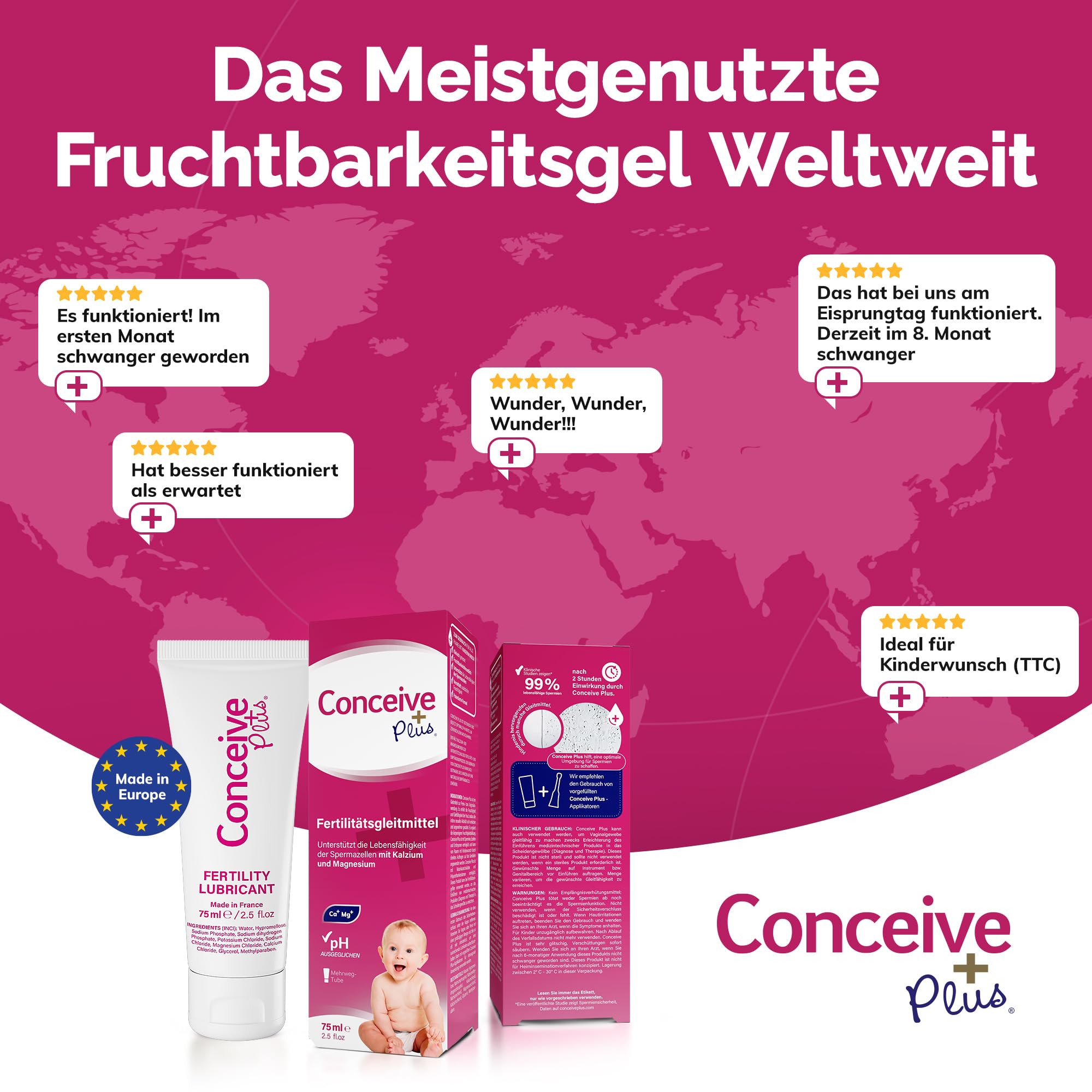 Conceive Plus Fruchtbarkeitsgleitmittel, gleitmittel kinderwunsch Tube 1x75ml