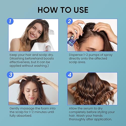 Miniatura 7 de 5% de minoxidil para hombres y mujeres Crecimiento del cabello Minoxidil Spray Suero de tratamiento de regeneración del cabello con biotina y romero