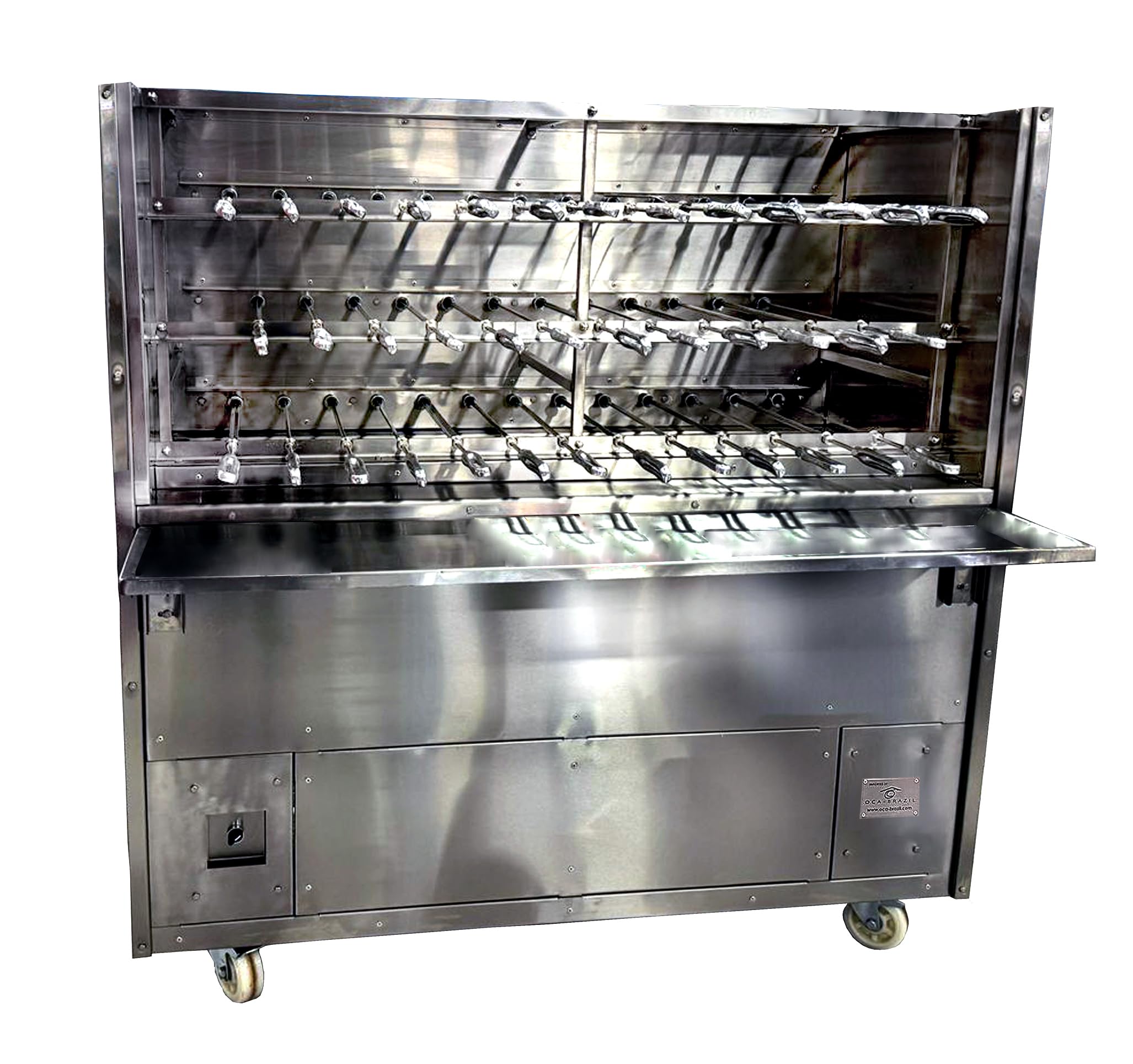 Brazilian Charcoal Grill for BBQ - 38 Skewers - NSF Certified - Professional Grade