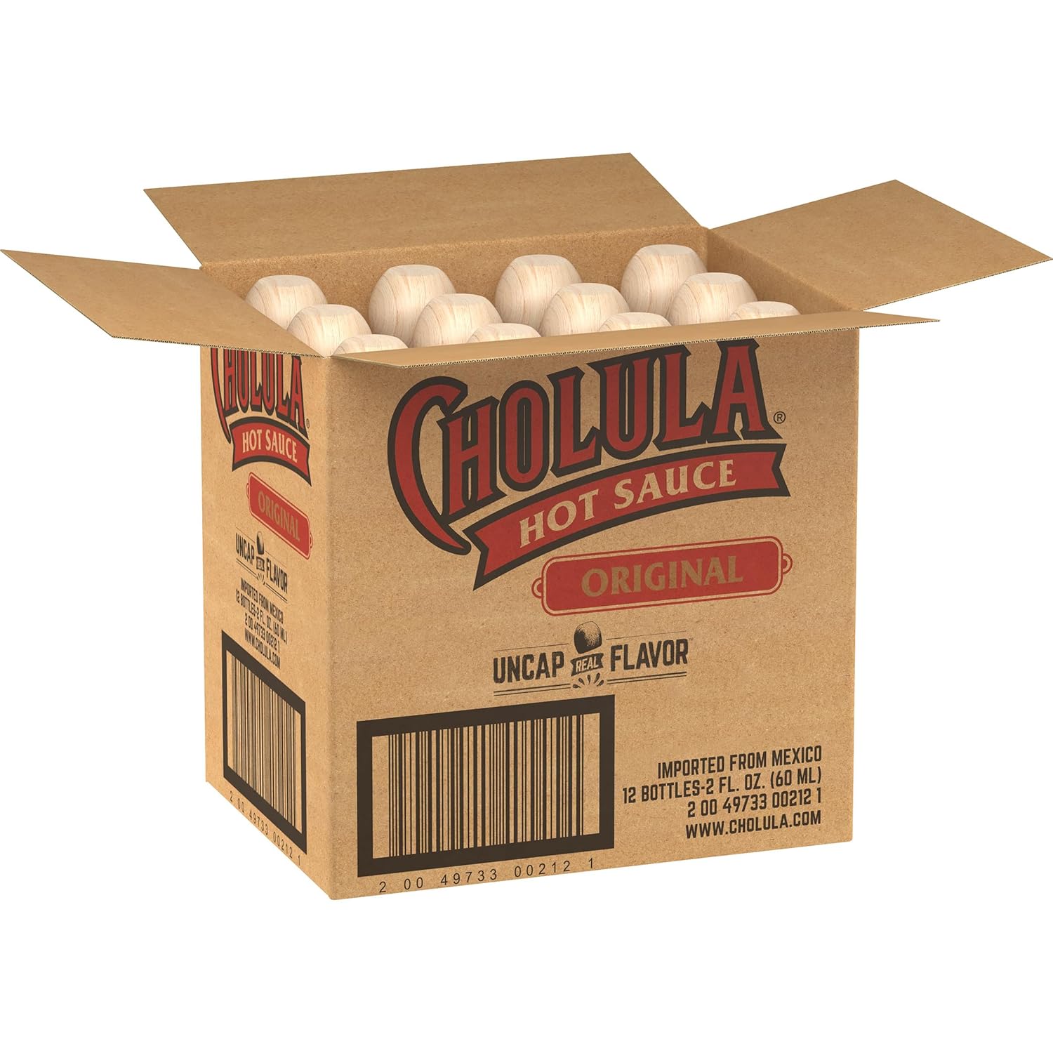 Cholula Original Hot Sauce, 2 fl oz (Pack of 12)