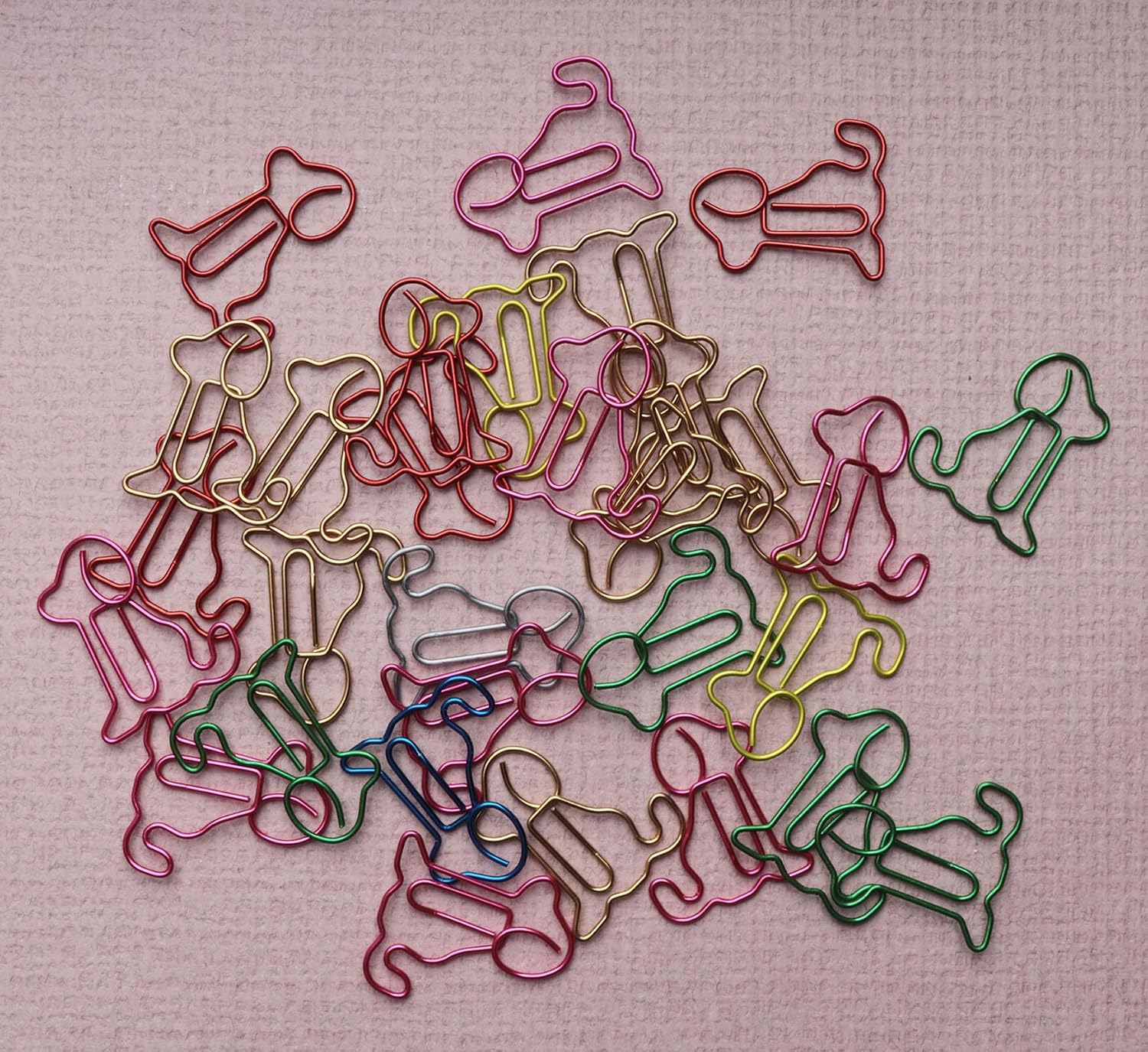 30 Pcs Sitting Dog Bookmarks Metal 3.2 x 2.6 cm Small Cute (Colorful) image 3