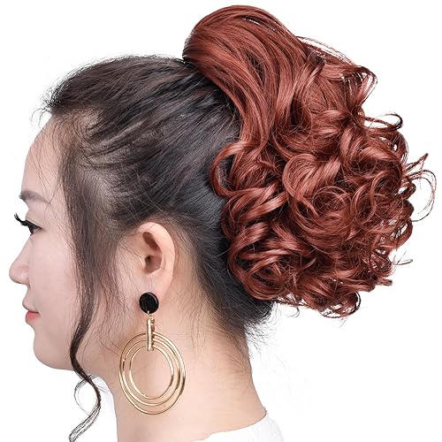 SYXLCYGG Cola de caballo con clip, extensiones de cola de caballo negras onduladas de 10 pulgadas, 3.5 onzas, pelo sintético como pelo real, fácil