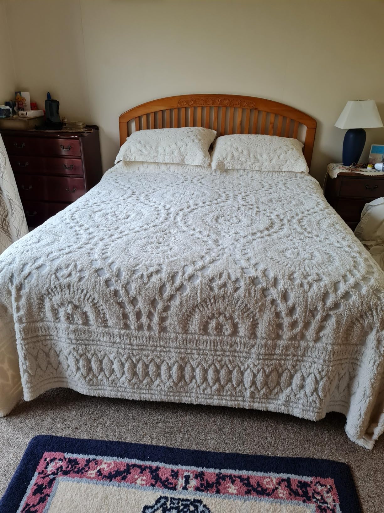 Better Trends 100 Cotton Chenille Bedspreads King Size, Rio Collection