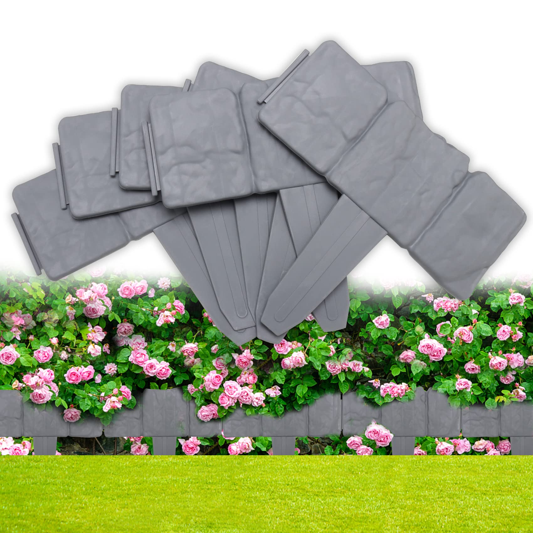 Buy Garden Landscape Edging Borders, 10PCS Garden Fence Edging