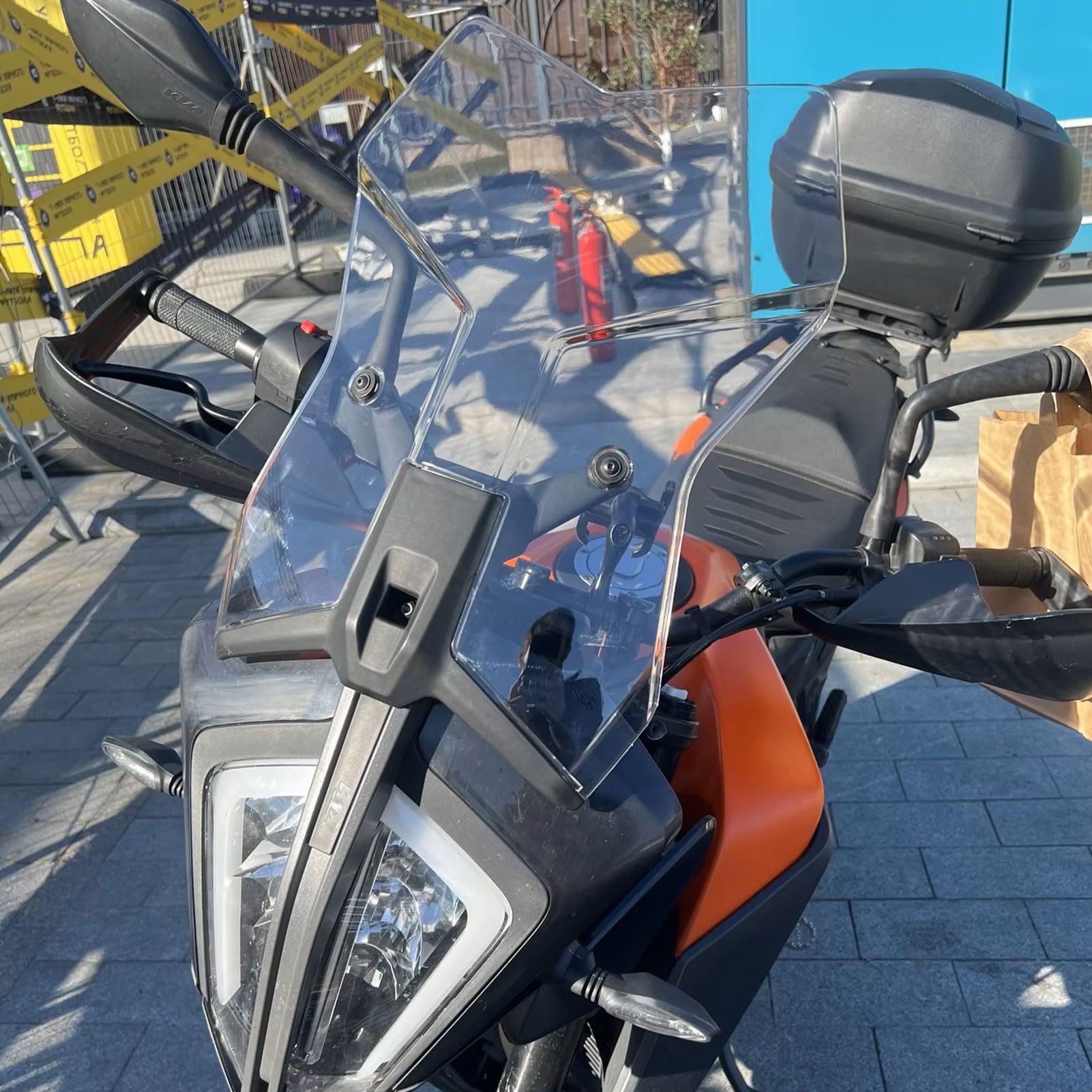 Pare-Brise Moto Pour Avant 390 Adventure 2020 2021 2022 2023 En Polycarbonate PC Fumée Légère