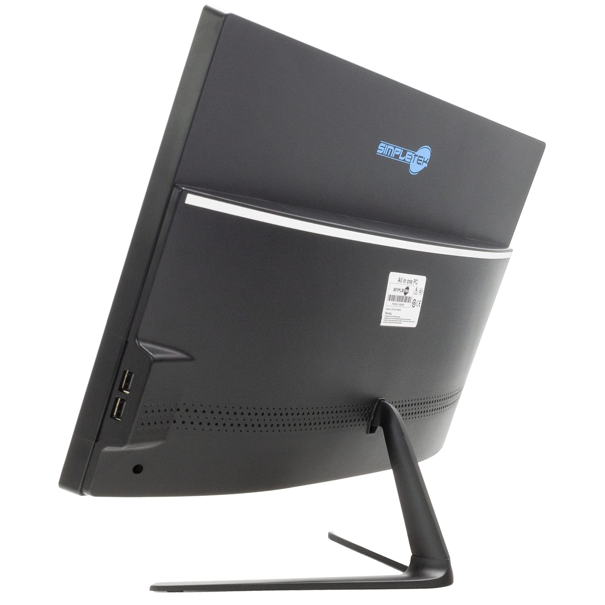 SIMPLETEK PC All in One Core i5 Fino 3.10GHz 4GB SSD 120GB | 22" Full HD Windows 10 Pro | Webcam integrata VGA HDMI WiFi5 Computer Aio Fisso Casa Lavoro