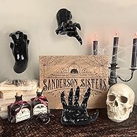 Vista 7 de DAZONGE Decoraciones de Halloween para interiores y exteriores, paquete de 3 manos espeluznantes que se extienden montadas en la pared con velas