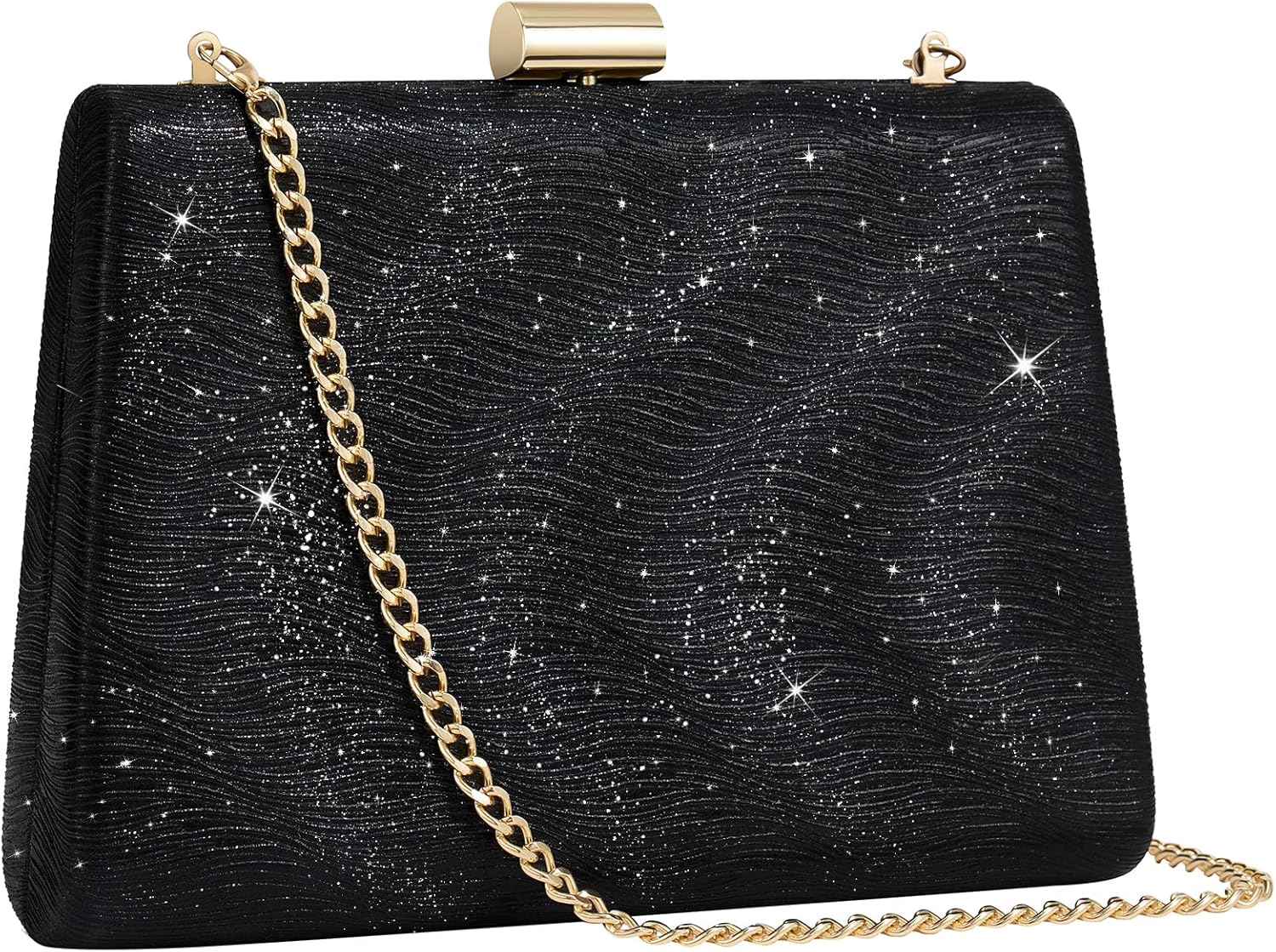 CHUNLI Clutch Purses for Women, Sparkly Evening Bag with Detachable Chain for Weddings, Proms, Formal and Parties CHUNLI Clutch Purses for Women, Sparkly Evening Bag with Detachable Chain for Weddings, Proms, Formal and Parties