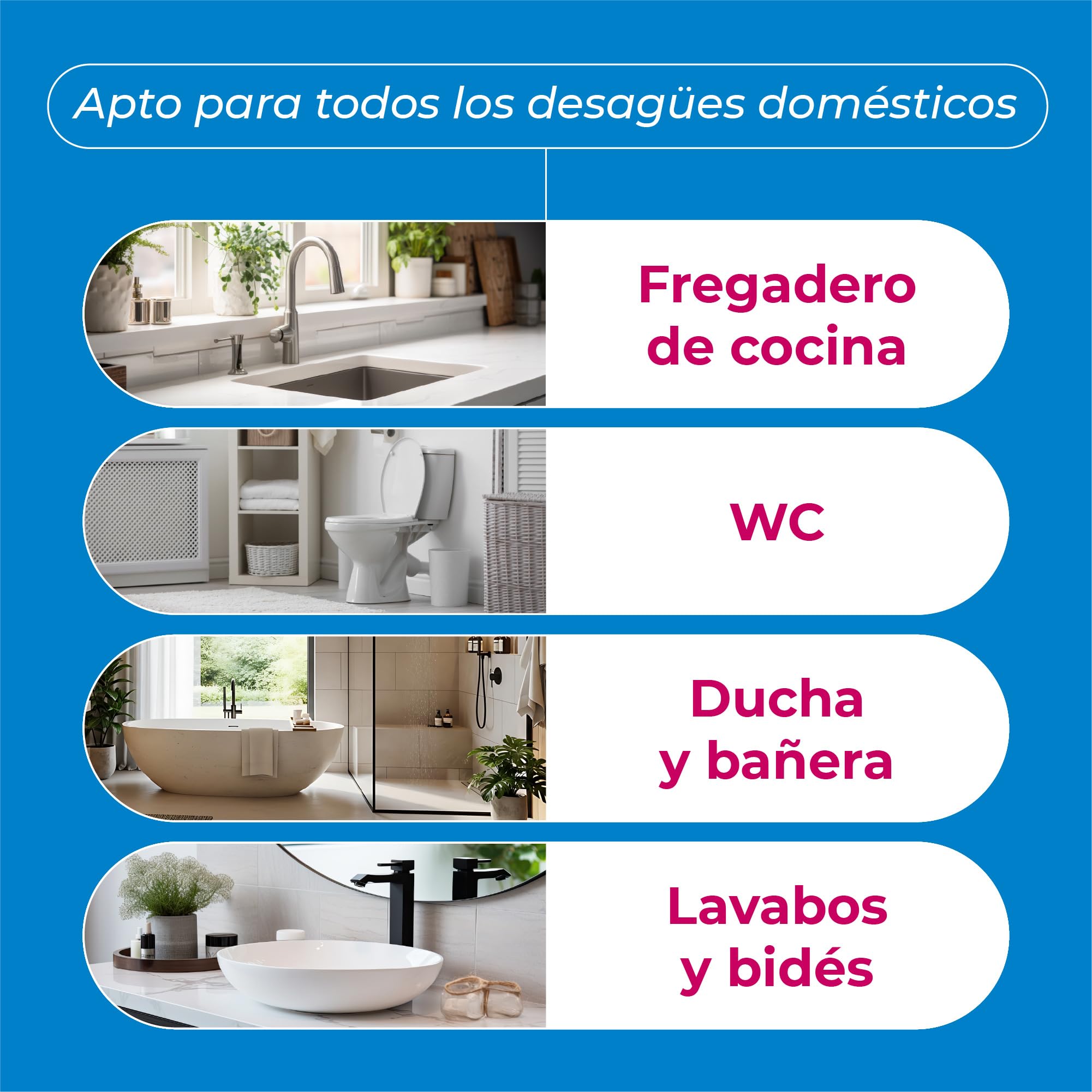 Cali-mex Espuma para la limpieza de sifones y tubos Elimina los malos olores, evita obstrucciones y atascos en el lavabo, la ducha y el inodoro. Formato ahorro de 2 kg.