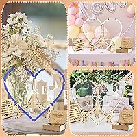 Vista 5 de Libro alternativo de corazón personalizado para libro de invitados con 30 a 100 corazones de madera, caja de madera personalizada para decoración