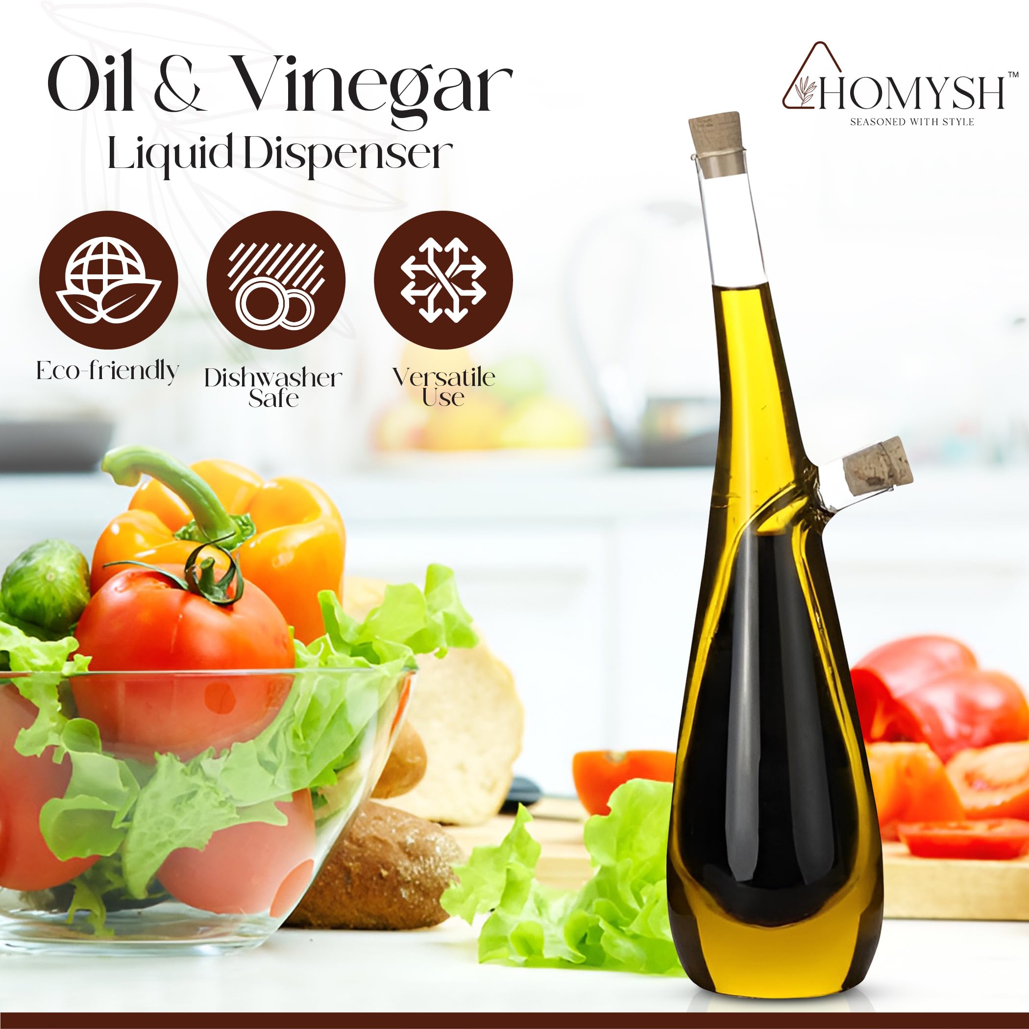Dispensador premium de aceite y vinagre
