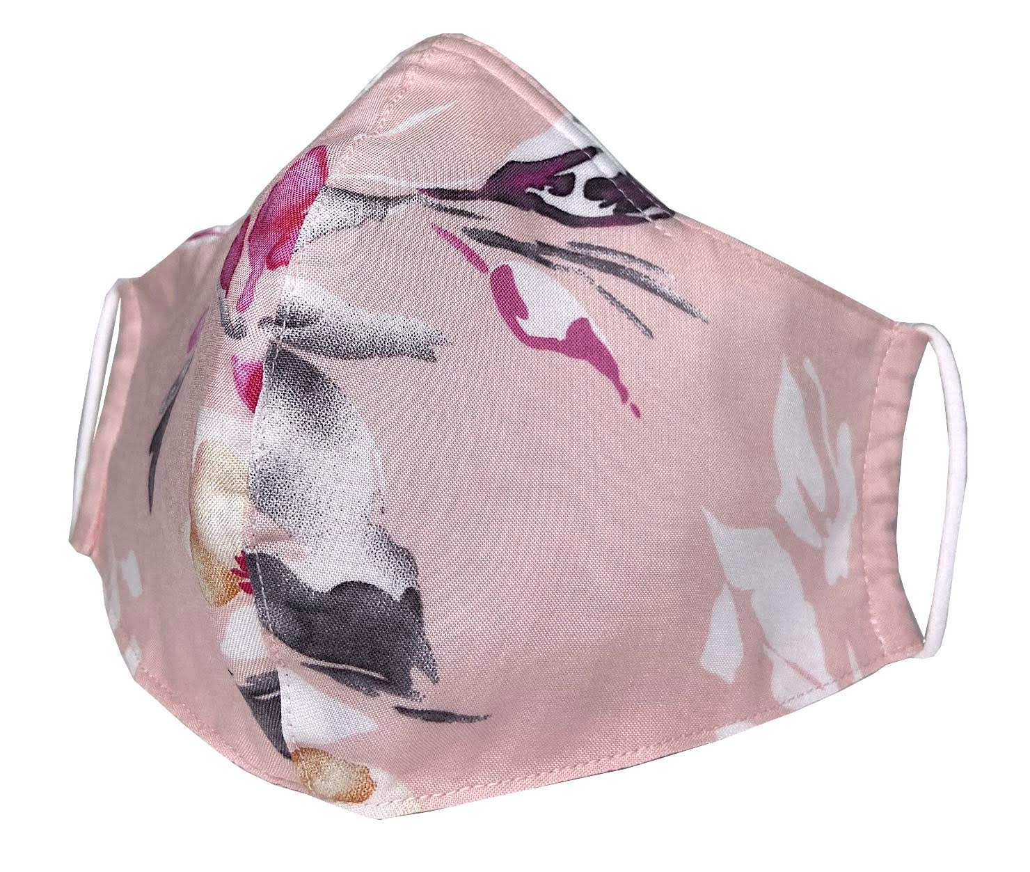 USA Cloth Face Mask, 100% Cotton Adult Face Mask, Double Layers Filter Pocket and Nose Wire for a higher level of protection, Reusable & Washable - Made in USA