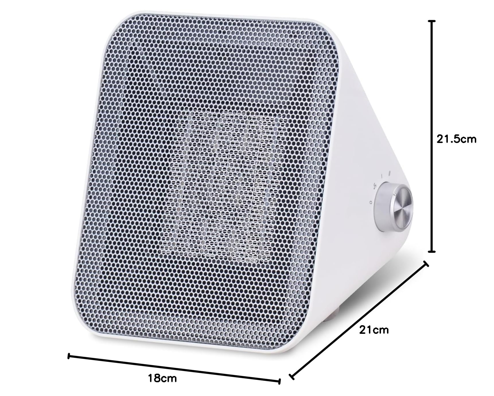 ARDES | AR4P21W ICONIQ grzejnik ceramiczny 1500 W, biały, z metalowym uchwytem i uchwytem