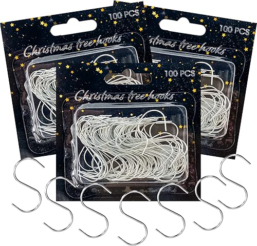 Miniatura 1 de Ganchos para adornos de árbol de Navidad accesorios a granel para decoraciones navideñas esenciales de decoración de alambre paquete de 3 300 ganchos