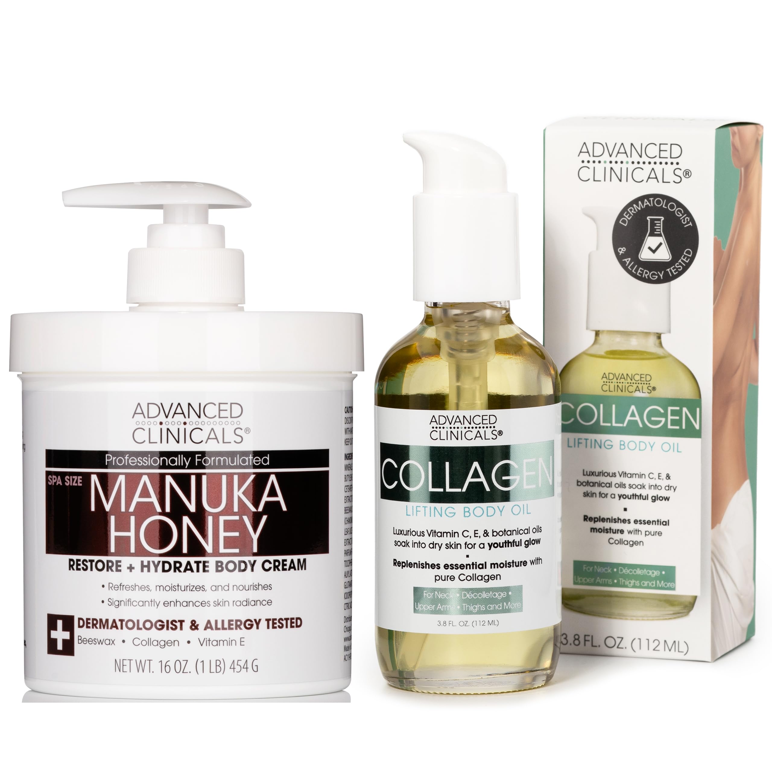 Amazon.com : Advanced Clinicals Manuka Honey Hydrating Cream +