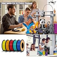 Vista 9 de Kingroon - Filamento de alta velocidad PLA para impresora 3D de 1.75mm, filamento rápido para impresora 3D para impresión hiper rápida