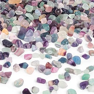 JOHOUSE 1LB Polished Quartz Crystals Tumbled Stones - Succulent Pebbles, Aquarium Gravel, Vase Filler for Plants Crafts Home Decor