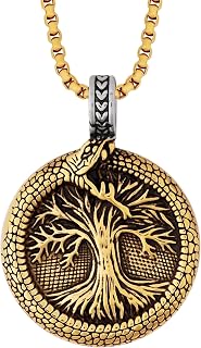 Viking Celtic Wiccan Tree of Life Pendant Necklace, Tree of Life Jewelry Gifts for Men and Women