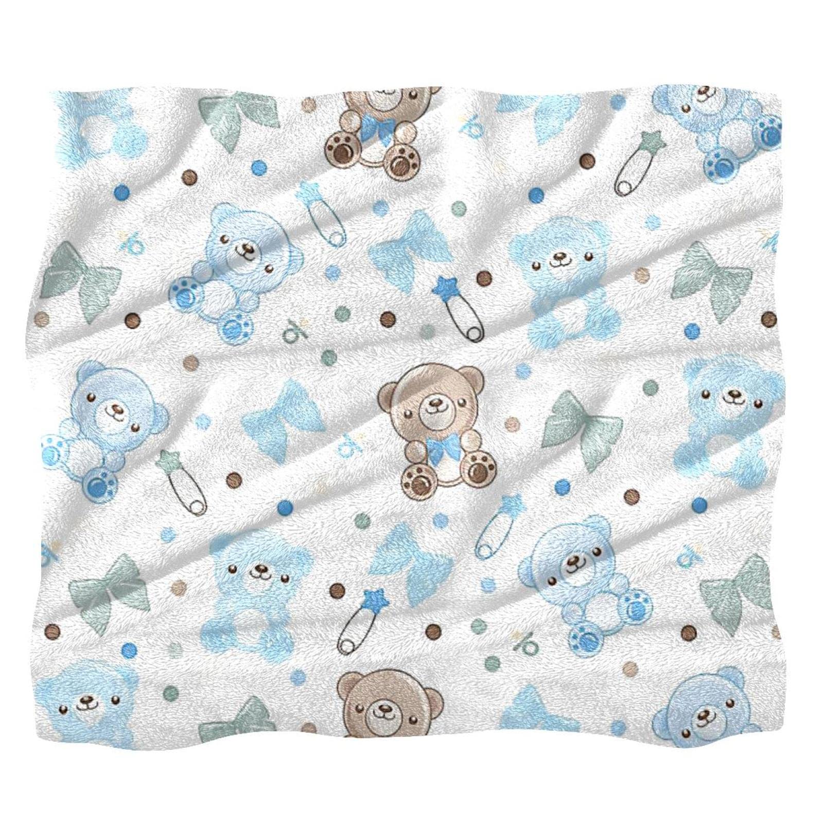 Couvre-lit TBOUOBT ours arc-en-ciel doux pour lit d'enfant