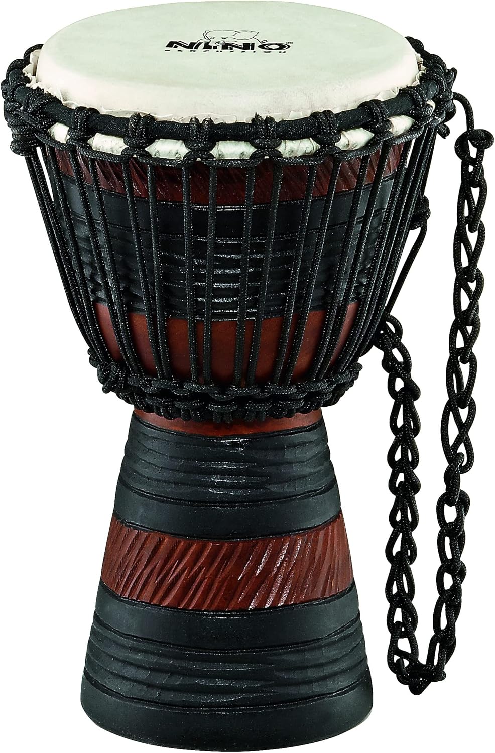 Meinl NINO African Style Rope Tuned Djembe 4 1/2” XX Small Moon Rhythm Series