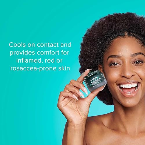 Miniatura 4 de ClarityRx Mascarilla facial calmante de pepino de compresa fría, tratamiento facial refrescante natural a base de plantas con aloe para pieles