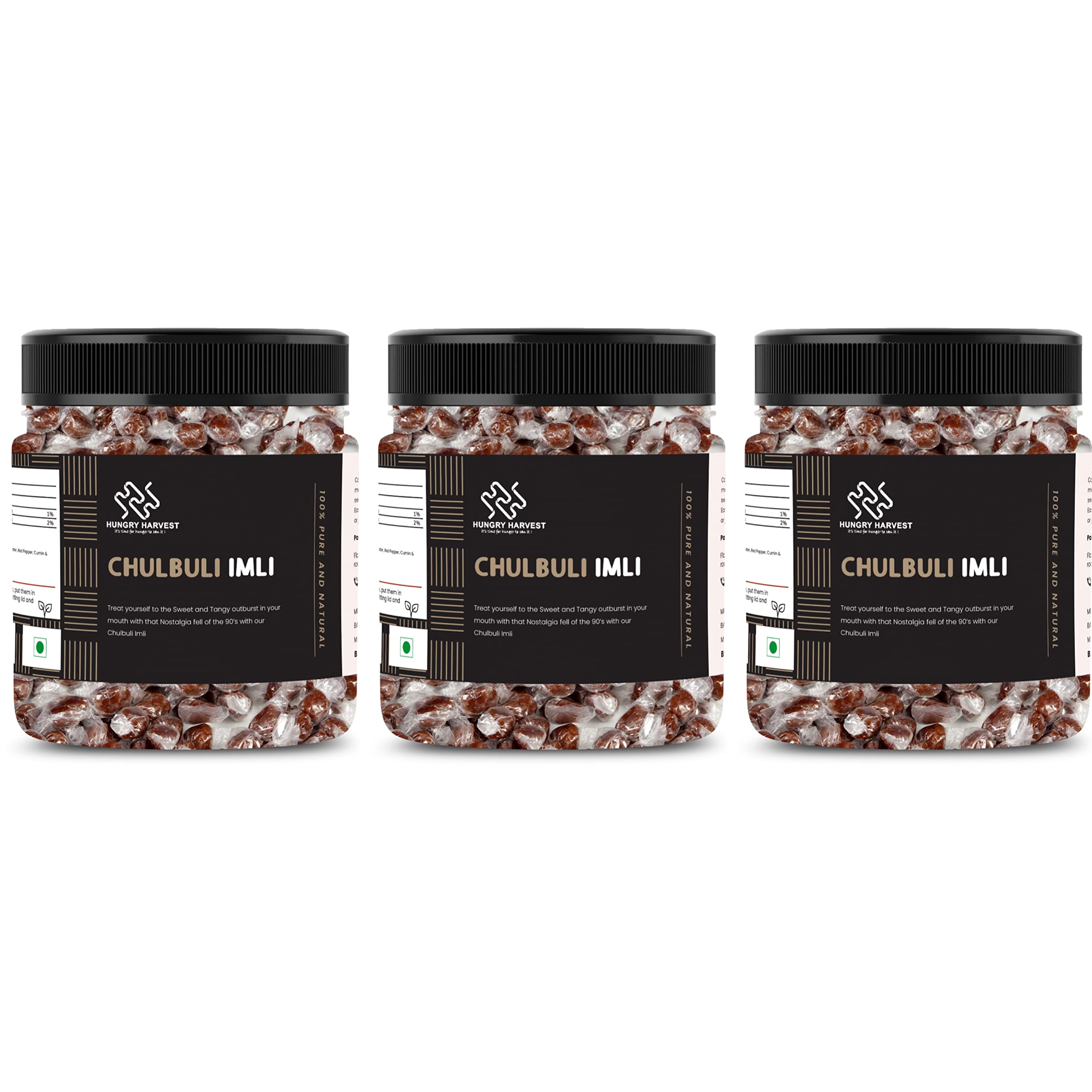 Hungry Harvest Imli Candy, Khatti Meethi Imly, Chulbuli Emli |Tamarind Twist Candy, Twisted Emly Candy [Jar Pack] (900 Grams (Pack of 3 of 300 Grams)) (B09T3JMCPQ) Amazon Price History, Amazon Price Tracker